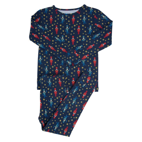 navy-nutcracker-big-kid-pajama Sophia's Style-2